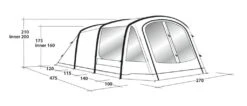 Outwell Rosedale 4PA Air Tent 17 Outwell Rosedale 4PA Air Tent -Vangi Camping Shop 111178 rosedale 4pa drawing perspective2