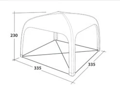 Outwell Air Shelter 16 Outwell Air Shelter -Vangi Camping Shop 111222 air shelter drawing perspective2