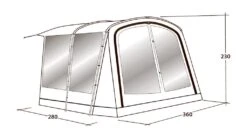Outwell Universal Awning Size 4 17 Outwell Universal Awning Size 4 -Vangi Camping Shop 111293 universal awning size 4 drawing perspective2