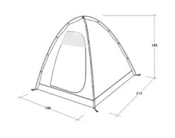 Outwell Free Standing Inner Tent L 16 Outwell Free Standing Inner Tent L -Vangi Camping Shop 111340 free standing inner l drawing perspective2