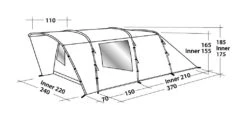 Easy Camp Palmdale 400 Tent 15 Easy Camp Palmdale 400 Tent -Vangi Camping Shop 120368 palmdale 400 drawing perspective 2