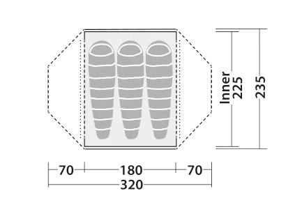 Robens Lodge 3 Tent 4 Robens Lodge 3 Tent - Image 2