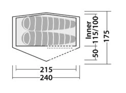 Robens Starlight 2 Tent 14 Robens Starlight 2 Tent -Vangi Camping Shop 130259 starlight 2 drawing floorplan 3