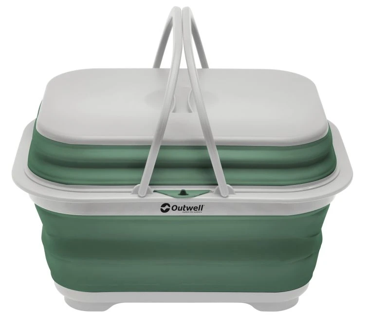 Outwell Washing Base W/Handle & Lid Shadow Green 3 Outwell Washing Base W/Handle & Lid Shadow Green