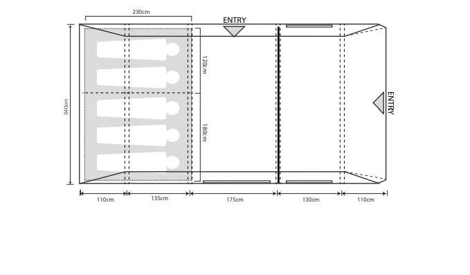 Outdoor Revolution Airedale 5.0S Tent 8 Outdoor Revolution Airedale 5.0S Tent - Image 6