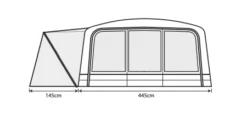 Outdoor Revolution Airedale 7.0SE Including Footprint & Lounge Liner 34 Outdoor Revolution Airedale 7.0SE Including Footprint & Lounge Liner -Vangi Camping Shop airedale 7se floorplan 3