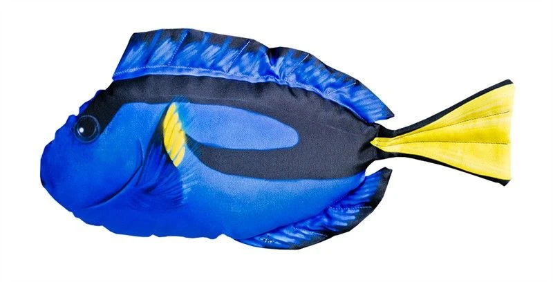 WSB Blue Tang Fish Pillow 50cm 3 WSB Blue Tang Fish Pillow 50cm