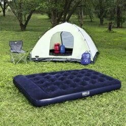 Bestway Double Easy Inflate Flocked Airbed 9 Bestway Double Easy Inflate Flocked Airbed -Vangi Camping Shop bw67225 single easy inflate flocked airbed 6