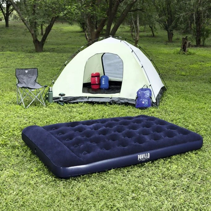 Bestway Double Easy Inflate Flocked Airbed 5 Bestway Double Easy Inflate Flocked Airbed - Image 3