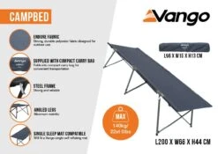 Vango Campbed 16 Vango Campbed -Vangi Camping Shop campbed infographic