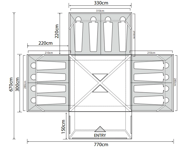 Outdoor Revolution Camp Star 1200 Air Tent Bundle (2022) 13 Outdoor Revolution Camp Star 1200 Air Tent Bundle (2022) - Image 11