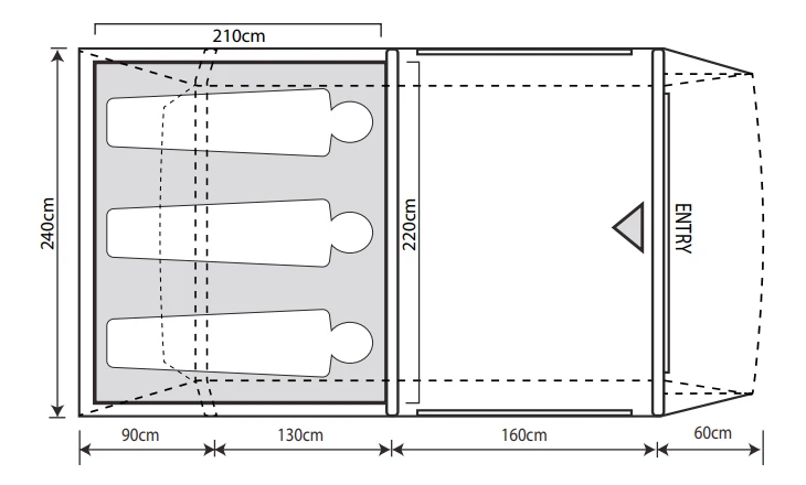 Outdoor Revolution Camp Star 350 Air Tent Bundle (2022) 13 Outdoor Revolution Camp Star 350 Air Tent Bundle (2022) - Image 11