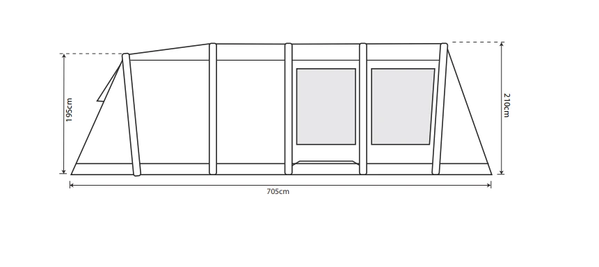 Outdoor Revolution Camp Star 600 Air Tent Bundle (2022) 14 Outdoor Revolution Camp Star 600 Air Tent Bundle (2022) - Image 12