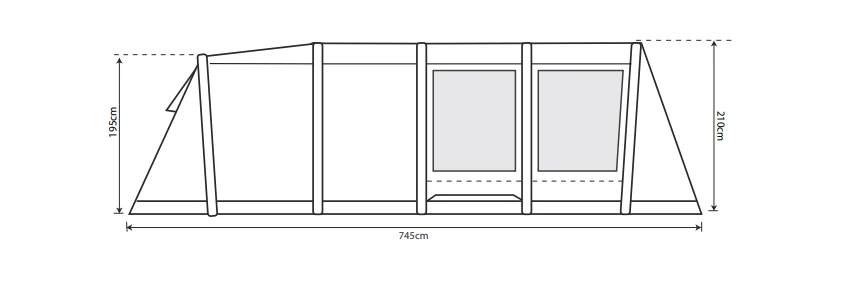 Outdoor Revolution Camp Star 700 Air Tent Bundle 10 Outdoor Revolution Camp Star 700 Air Tent Bundle - Image 8