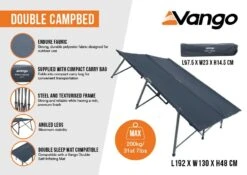 Vango Double Campbed 12 Vango Double Campbed -Vangi Camping Shop double campbed infographic low res