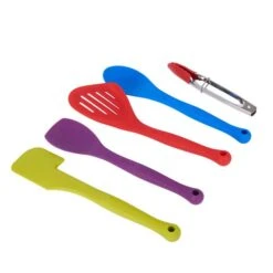 Colourworks 5 Piece Silicone Kitchen Utensils Set 13 Colourworks 5 Piece Silicone Kitchen Utensils Set -Vangi Camping Shop igjpd64qbzutlkl1kxxb 51144