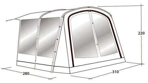 Outwell Universal Awning Size 2 4 Outwell Universal Awning Size 2 - Image 2