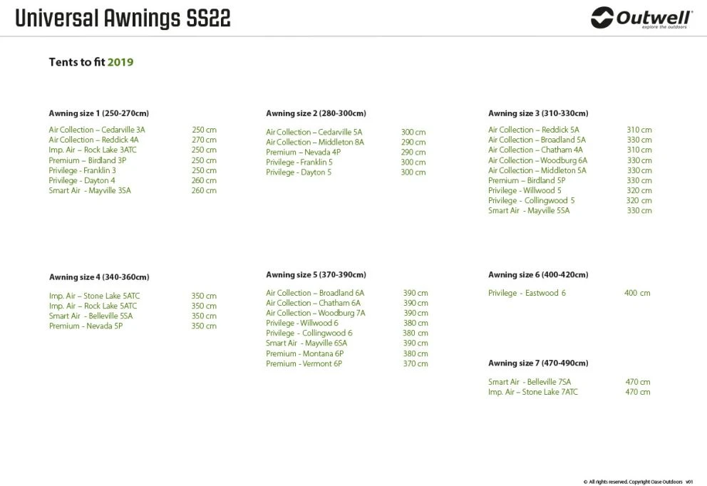 Outwell Universal Awning Size 2 18 Outwell Universal Awning Size 2 - Image 16