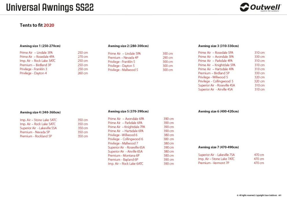 Outwell Universal Awning Size 2 17 Outwell Universal Awning Size 2 - Image 15