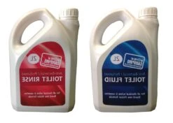 WoC Blue 2 Ltr & Pink 2 Ltr Toilet Fluid Package -Vangi Camping Shop package 2 1 1