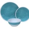 Outdoor Revolution Premium 12pc Melamine Plate And Bowl Set Pastel Blue 1 Outdoor Revolution Premium 12pc Melamine Plate And Bowl Set Pastel Blue -Vangi Camping Shop tabl1002blue