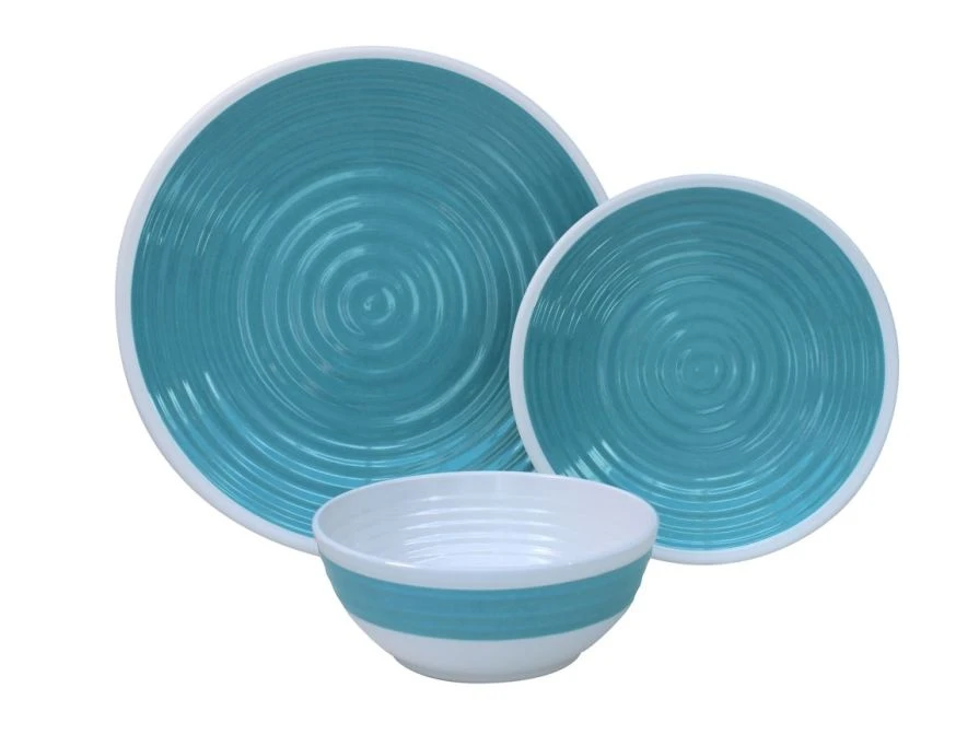 Outdoor Revolution Premium 12pc Melamine Plate And Bowl Set Pastel Blue 3 Outdoor Revolution Premium 12pc Melamine Plate And Bowl Set Pastel Blue